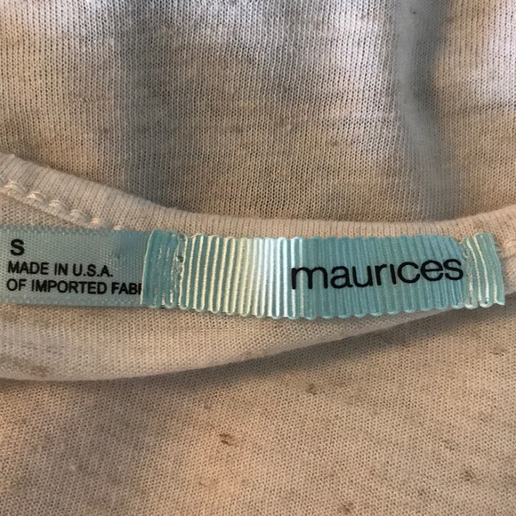 MAURICES Patriotic Fringe Bottom Tank Top~Flag~S - Picture 6 of 8